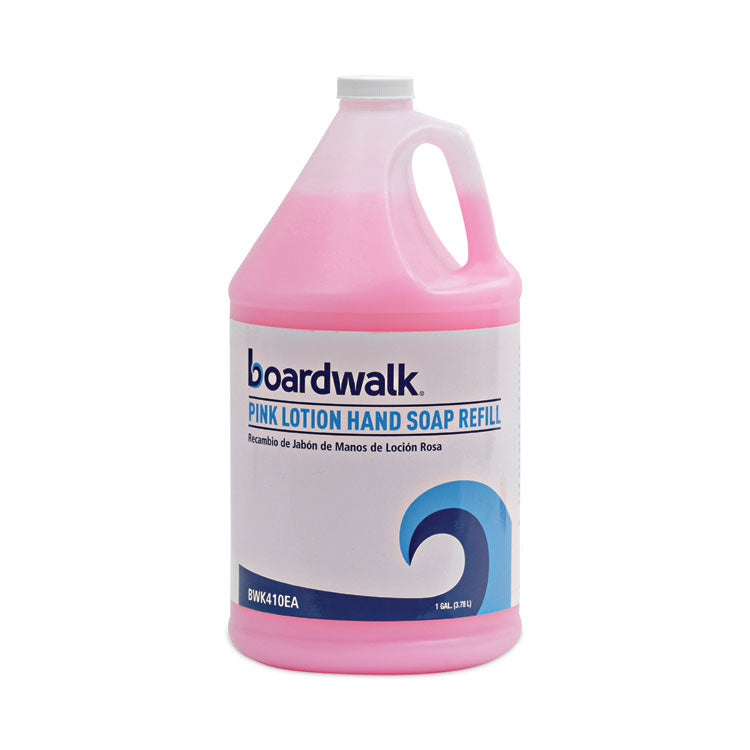 Boardwalk - Mild Cleansing Pink Lotion Soap, Cherry Scent, Liquid, 1 gal Bottle