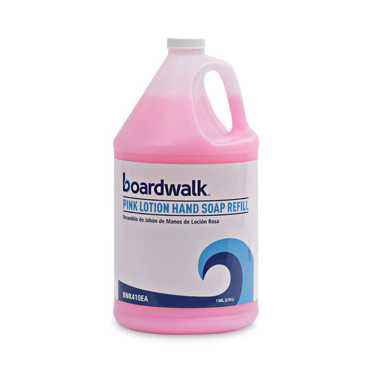 Boardwalk - Mild Cleansing Pink Lotion Soap, Cherry Scent, Liquid, 1 gal Bottle, 4/Carton