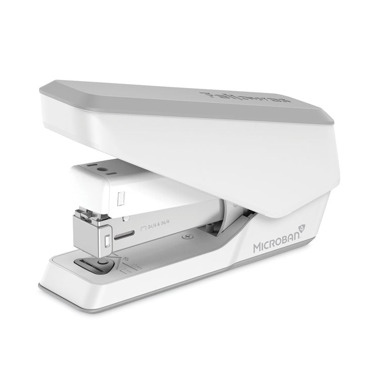 Fellowes - LX840 EasyPress Half Strip Stapler, 25-Sheet Capacity, White