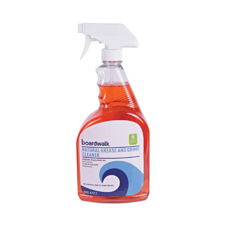 Boardwalk - Boardwalk Green Natural Grease and Grime Cleaner, 32 oz Spray Bottle, 12/Carton