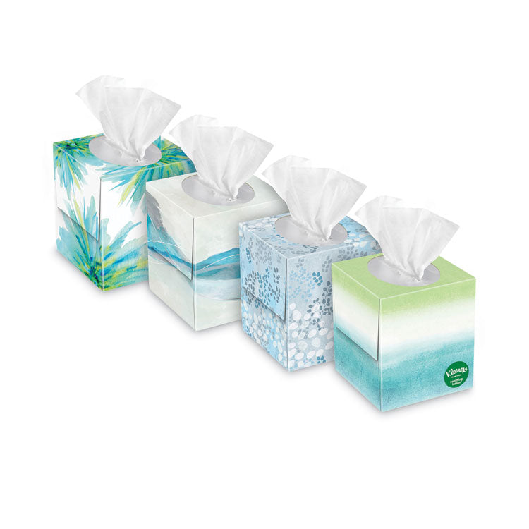 Kleenex - Lotion Facial Tissue, 3-Ply, White, 60 Sheets/Box, 4 Boxes/Pack, 2 Packs/Carton