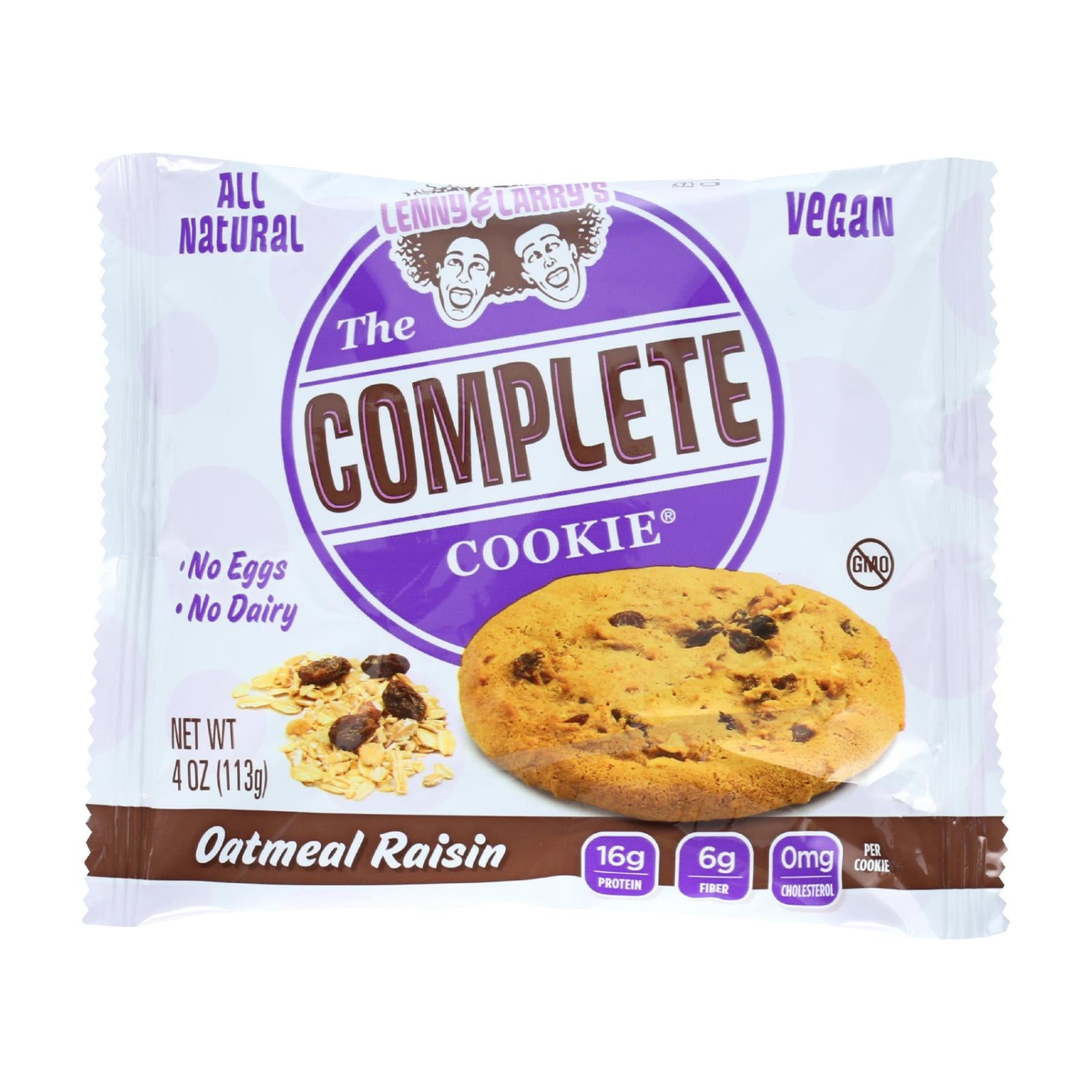 Lenny And Larry's The Complete Cookie - Oatmeal Raisin - 4 Oz - Case Of 12