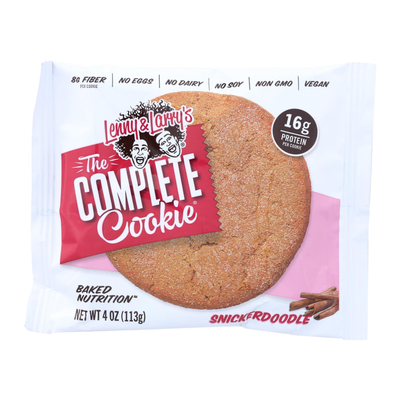 Lenny And Larry's Snickerdoodle Cookie - Cinnamon - Case Of 12 - 4 Oz.