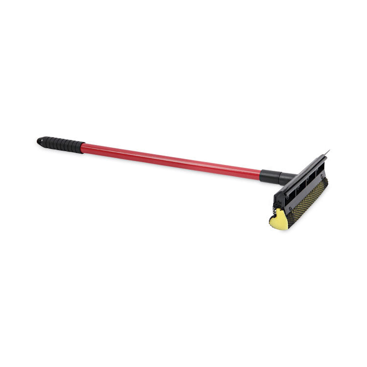 Boardwalk - General-Duty Squeegee, 8" Wide Blade, Black/Red, 21" Handle