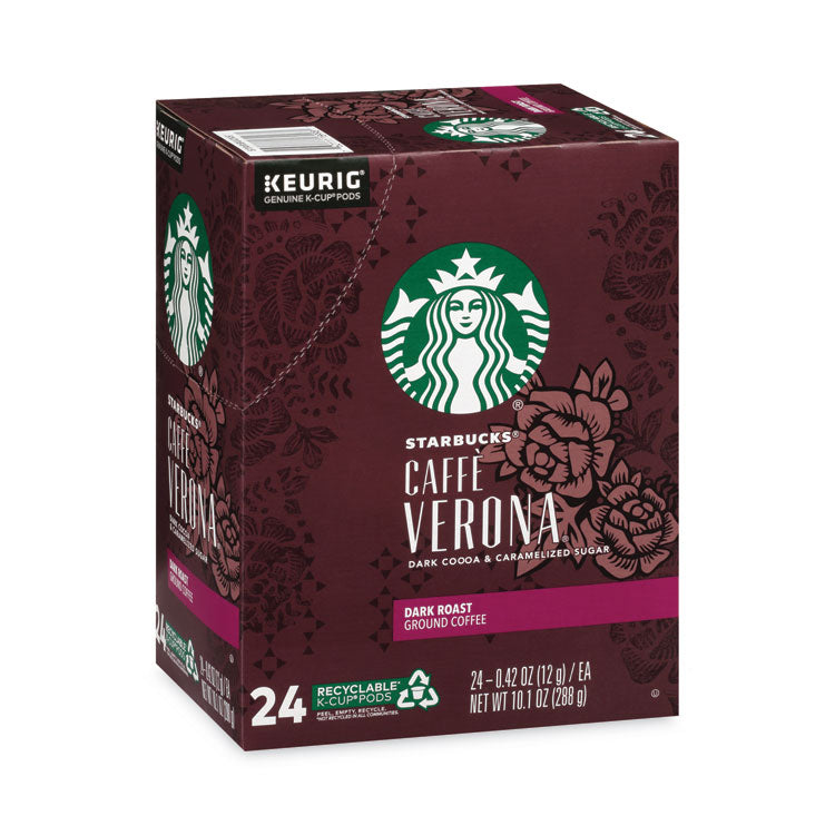 Starbucks - Caffe Verona Coffee K-Cups Pack, 24/Box
