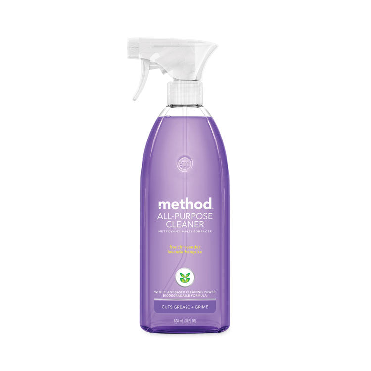 Method - All Surface Cleaner, French Lavender, 28 oz Spray Bottle, 8/Carton