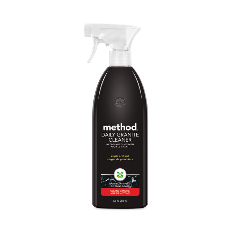 Method - Daily Granite Cleaner, Apple Orchard Scent, 28 oz Spray Bottle, 8/Carton