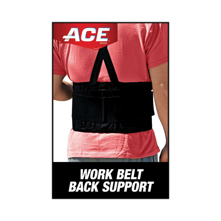 ACE - Work Belt with Removable Suspenders, One Size Fits All, Up to 48" Waist Size, Black