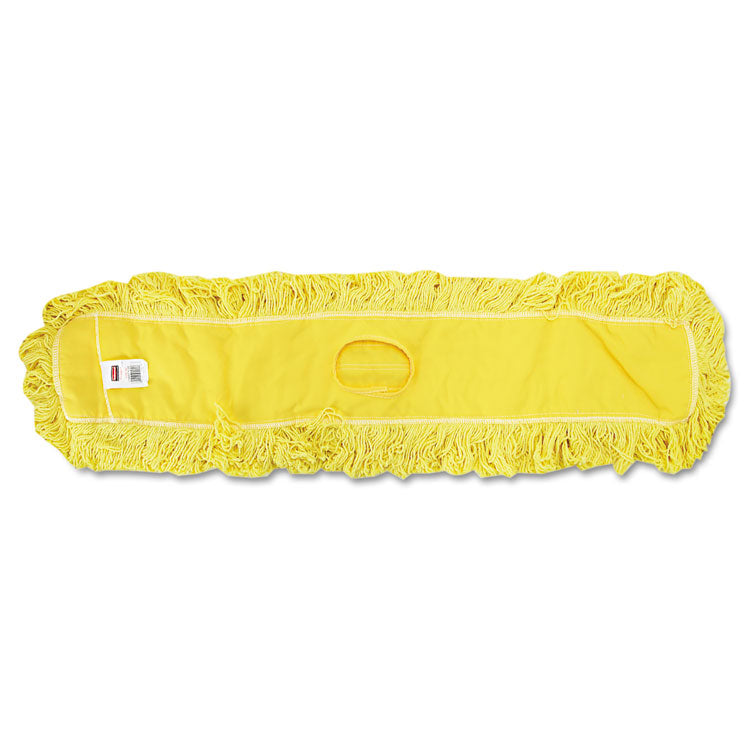 Rubbermaid Commercial - Trapper Commercial Dust Mop, Looped-end Launderable, 5" x 48", Yellow