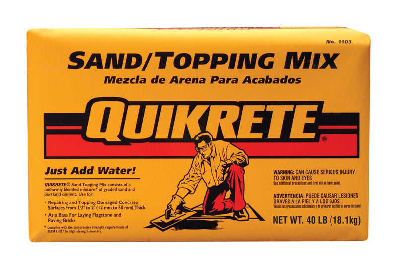 QUICKRETE - Quikrete Sand Topping Mix 40 lb Gray