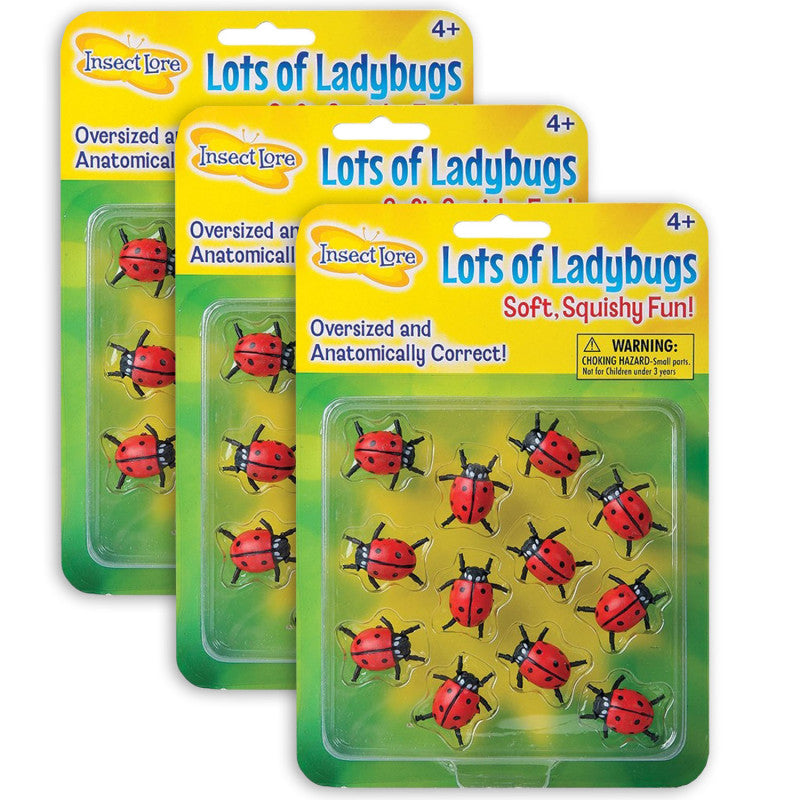 INSECT LORE - Lots Of Ladybugs, 12 Per Pack, 3 Packs