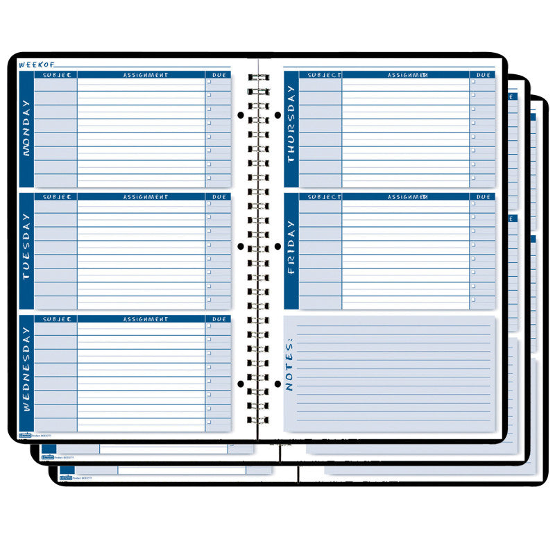 HOUSE OF DOOLITTLE - Non-Dated Student Planner/Assignment Book, Pack of 3