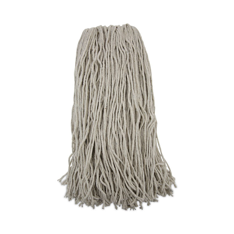 Boardwalk - Mop Head, Premium Standard Head, Cotton Fiber, 32oz, White, 12/Carton