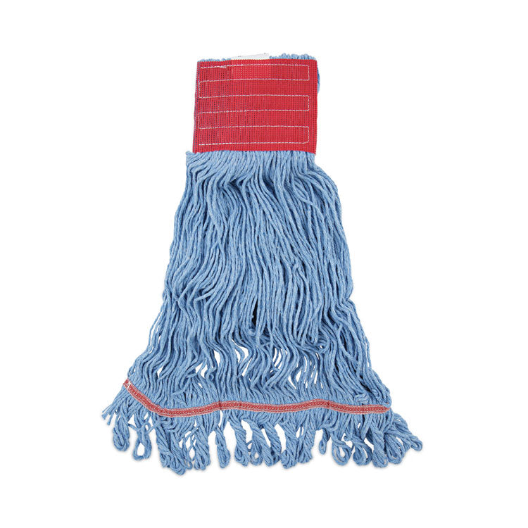 Boardwalk - Pro Loop Web/Tailband Mop Head, Blue, Large, 12/Carton