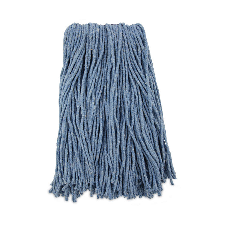 Boardwalk - Mop Head, Standard Head, Cotton/Synthetic Fiber, Cut-End, #16., Blue