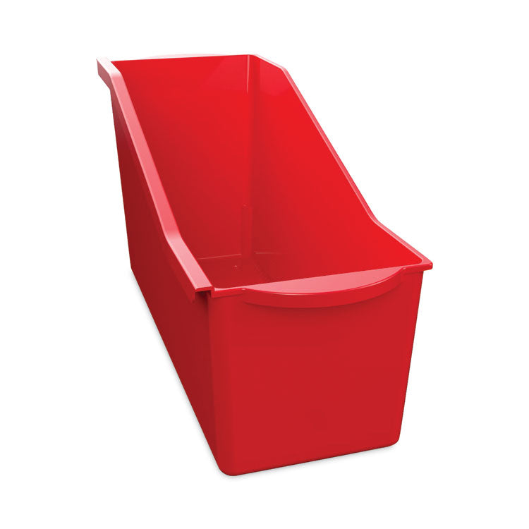 deflecto - Antimicrobial Book Bin, 14.2 x 5.34 x 7.35, Red