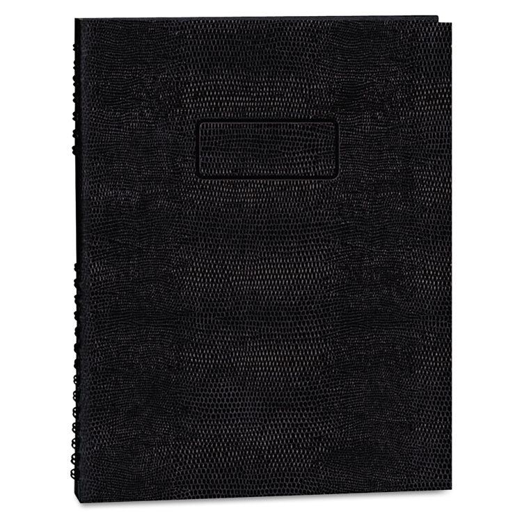 Blueline - EcoLogix NotePro Executive Notebook, 1-Subject, Medium/College Rule, Black Cover, (100) 11 x 8.5 Sheets