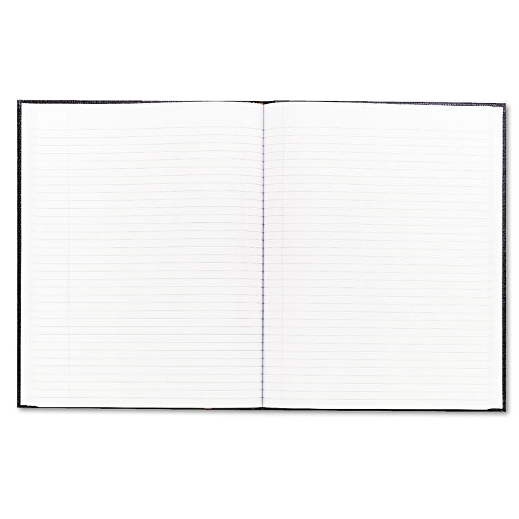 Blueline - Executive Notebook with Ribbon Bookmark, 1-Subject, Medium/College Rule, Black Cover, (75) 10.75 x 8.5 Sheets