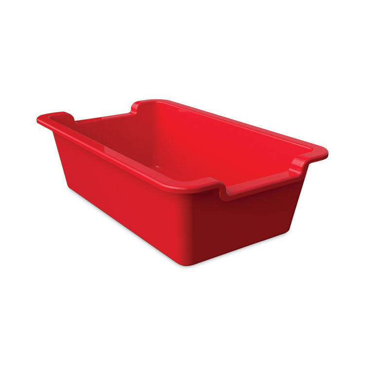 deflecto - Antimicrobial Rectangle Storage Bin, Red