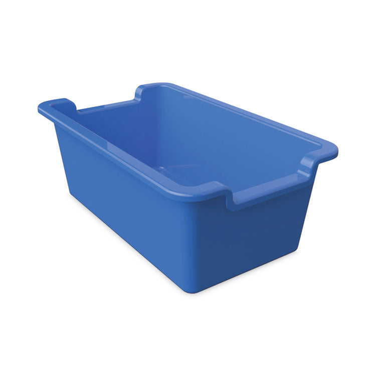 deflecto - Antimicrobial Rectangle Storage Bin, Blue