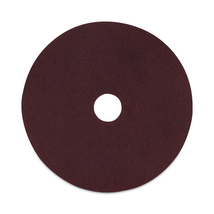 Boardwalk - Deep Scrub Pads, 20" Diameter, Maroon, 10/Carton