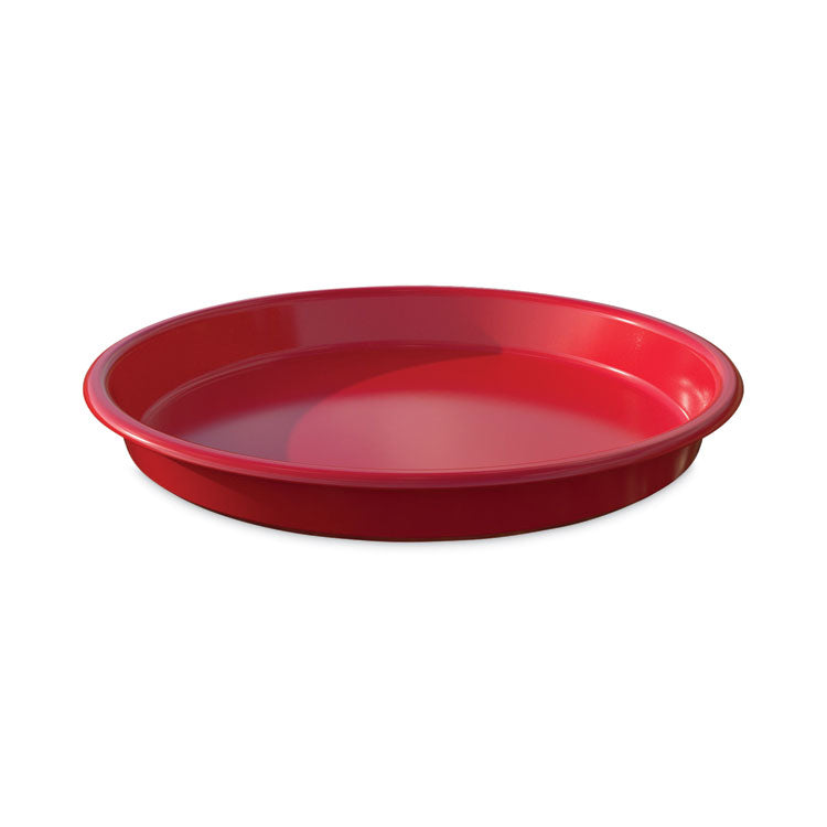 deflecto - Little Artist's Antimicrobial Craft Tray, 13" Dia., Red