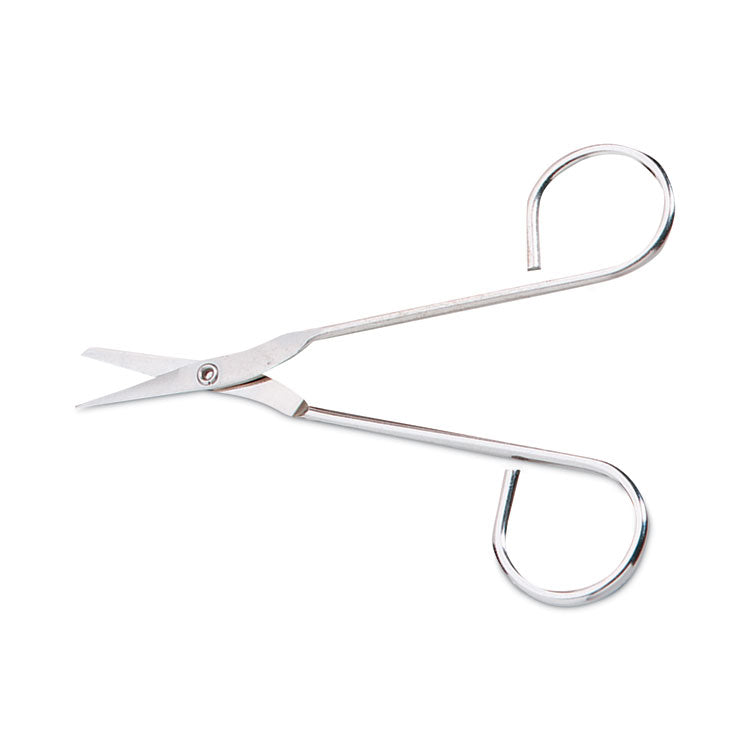 First Aid Only - Scissors, Pointed Tip, 4.5" Long, Nickel Straight Handle