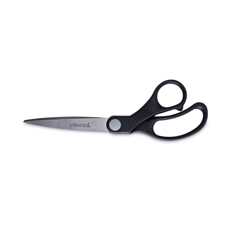 Universal - Stainless Steel Office Scissors, 8.5" Long, 3.75" Cut Length, Black Offset Handle