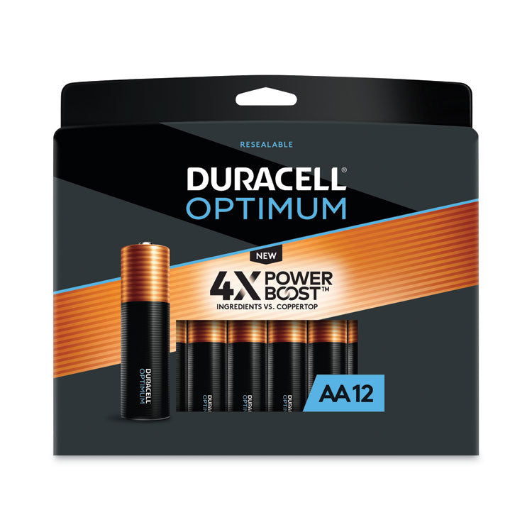 Duracell - Optimum Alkaline AA Batteries, 12/Pack