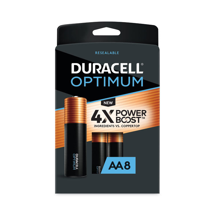 Duracell - Optimum Alkaline AA Batteries, 8/Pack