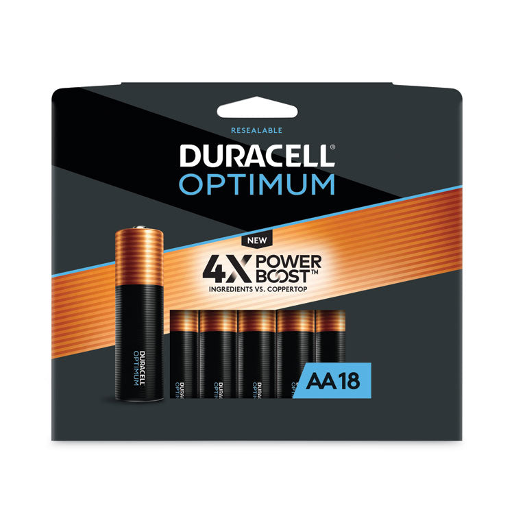 Duracell - Optimum Alkaline AA Batteries, 18/Pack