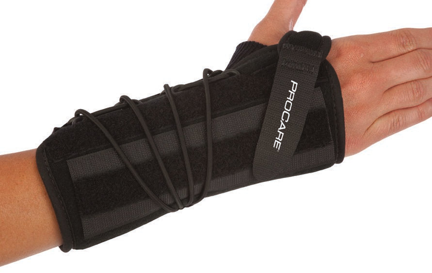 DJO - Wrist Brace ProCare® Quick-Fit® Wrist II Preformed Aluminum / Foam / Nylon Left Hand Black One Size Fits Most [1/EA]