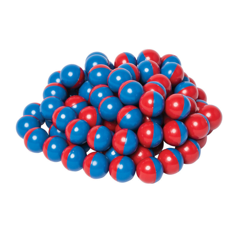 DOWLING MAGNETS - North/South Magnet Marbles (Red/Blue), Set of 100