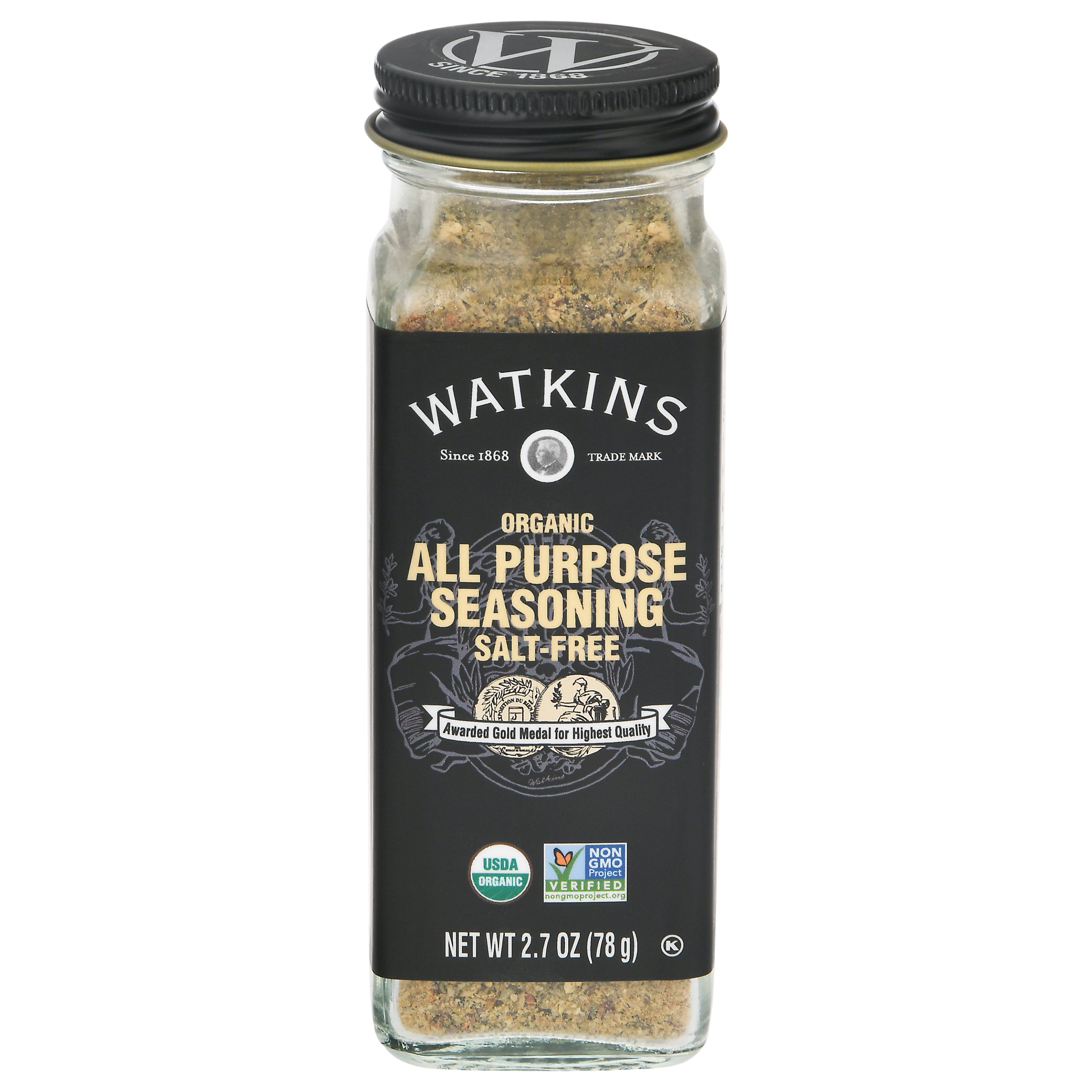 Watkins Organic Salt-Free Seasoning 2.7 oz - Case of 3