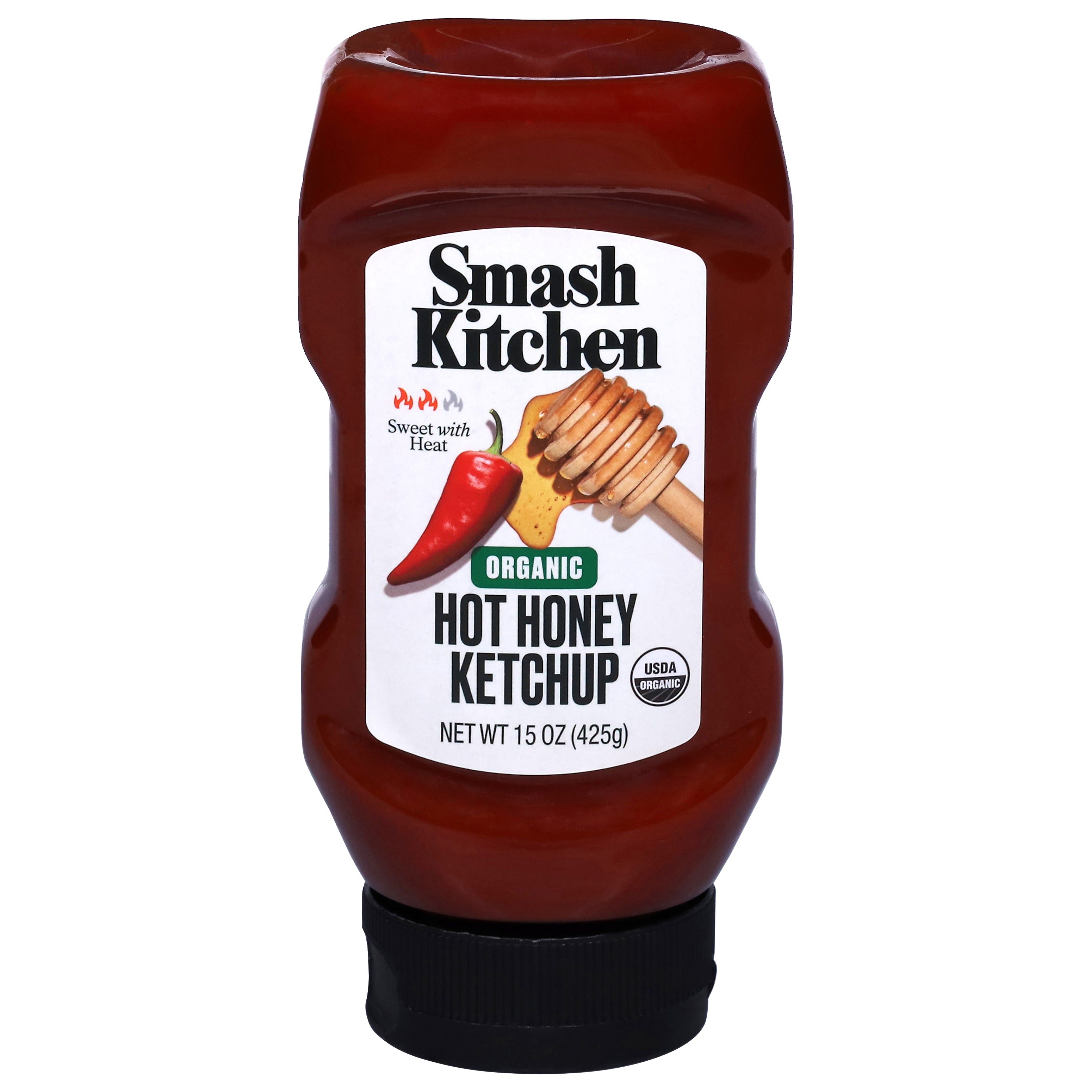 Smash Kitchen Organic Hot Honey Ketchup 15 oz - Case of 12