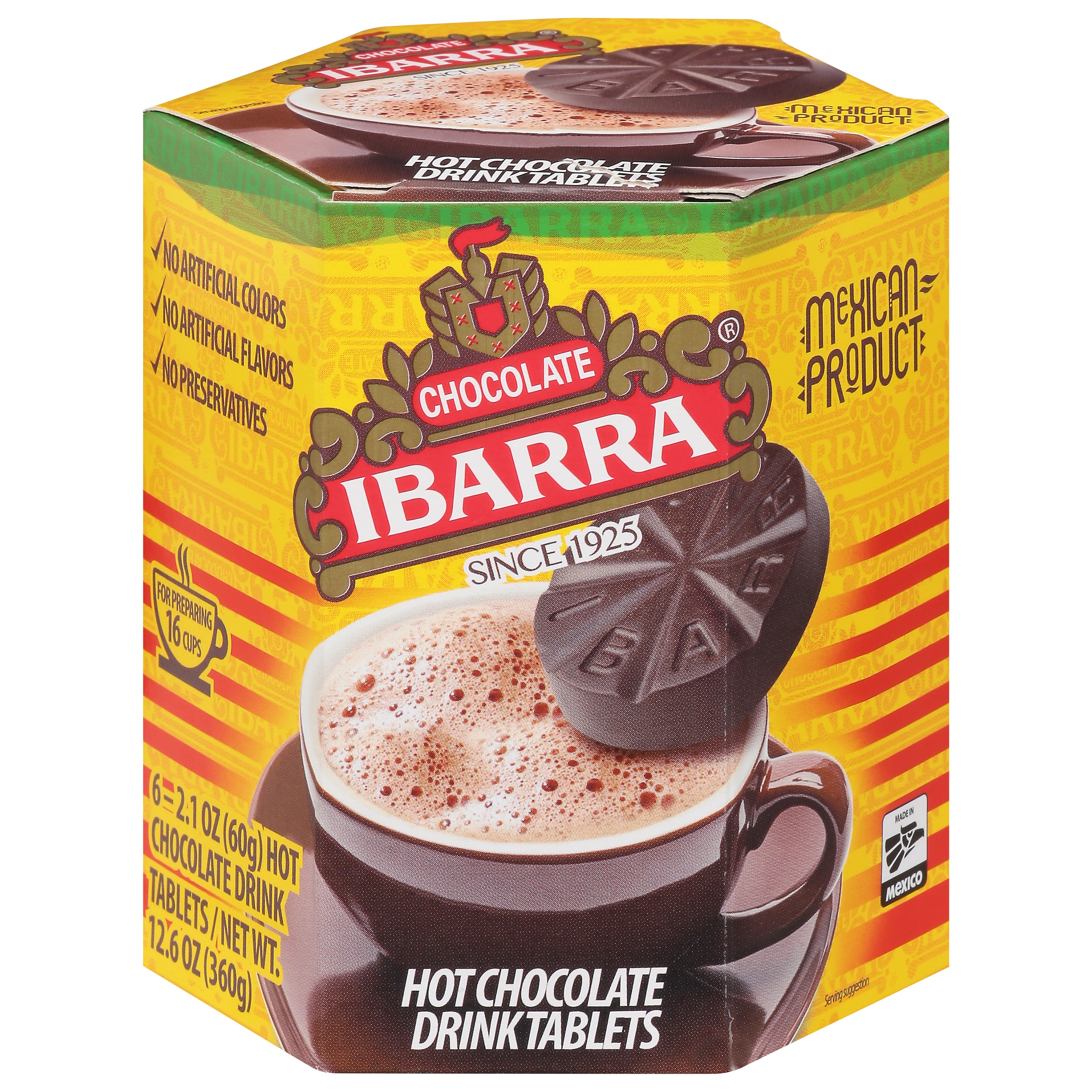 Ibarra Tablets Hot Chocolate Drink 6 ea - Case of 12