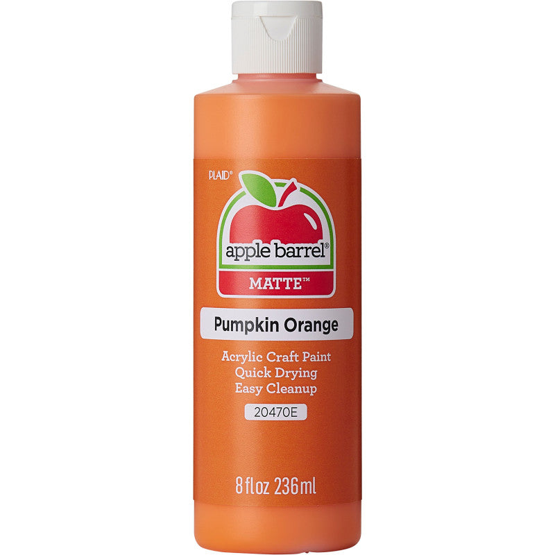 Acrylic Paint Matte, 8oz., Pumpkin Orange