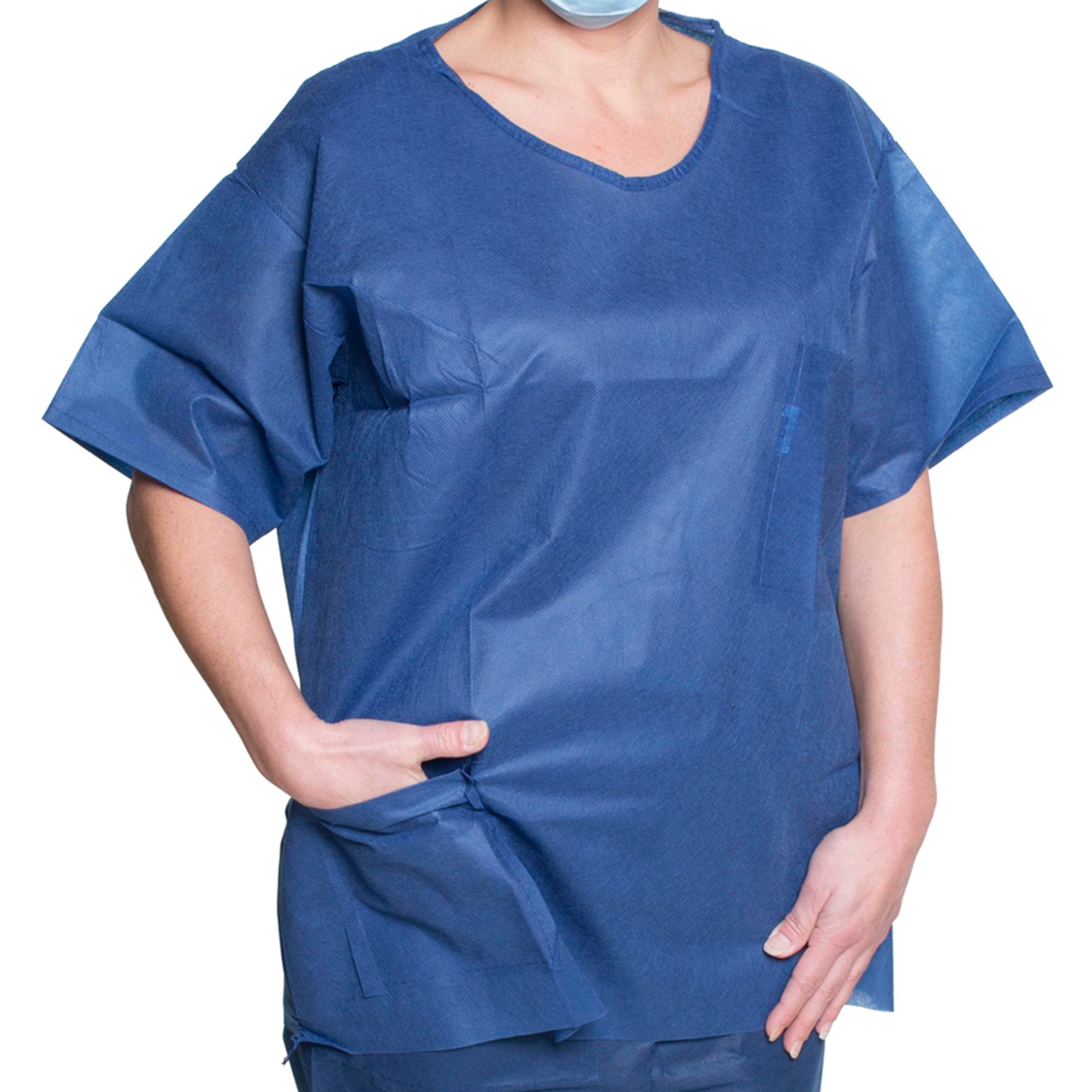 Dukal - Scrub Shirt Small Dark Blue 2 Pockets Short Sleeve Unisex [50/CS]