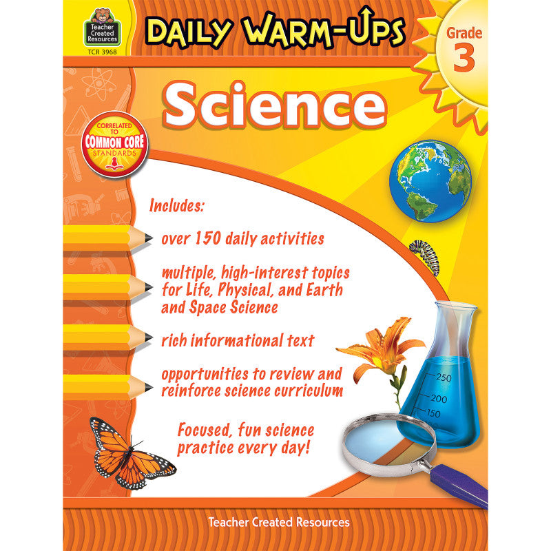 TEACHER CREATED RESOURCES - Daily Warm-Ups Science Book, Grade 3