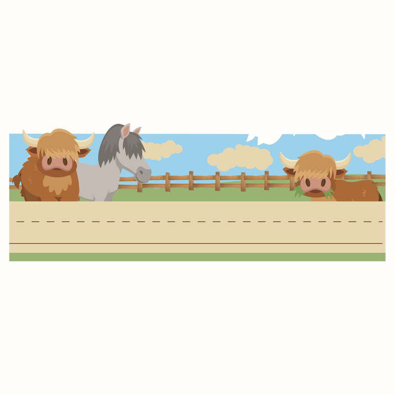 Wild Wild Classroom Tented Name Plate, 9-5/8" x 6-1/2", Pack of 36