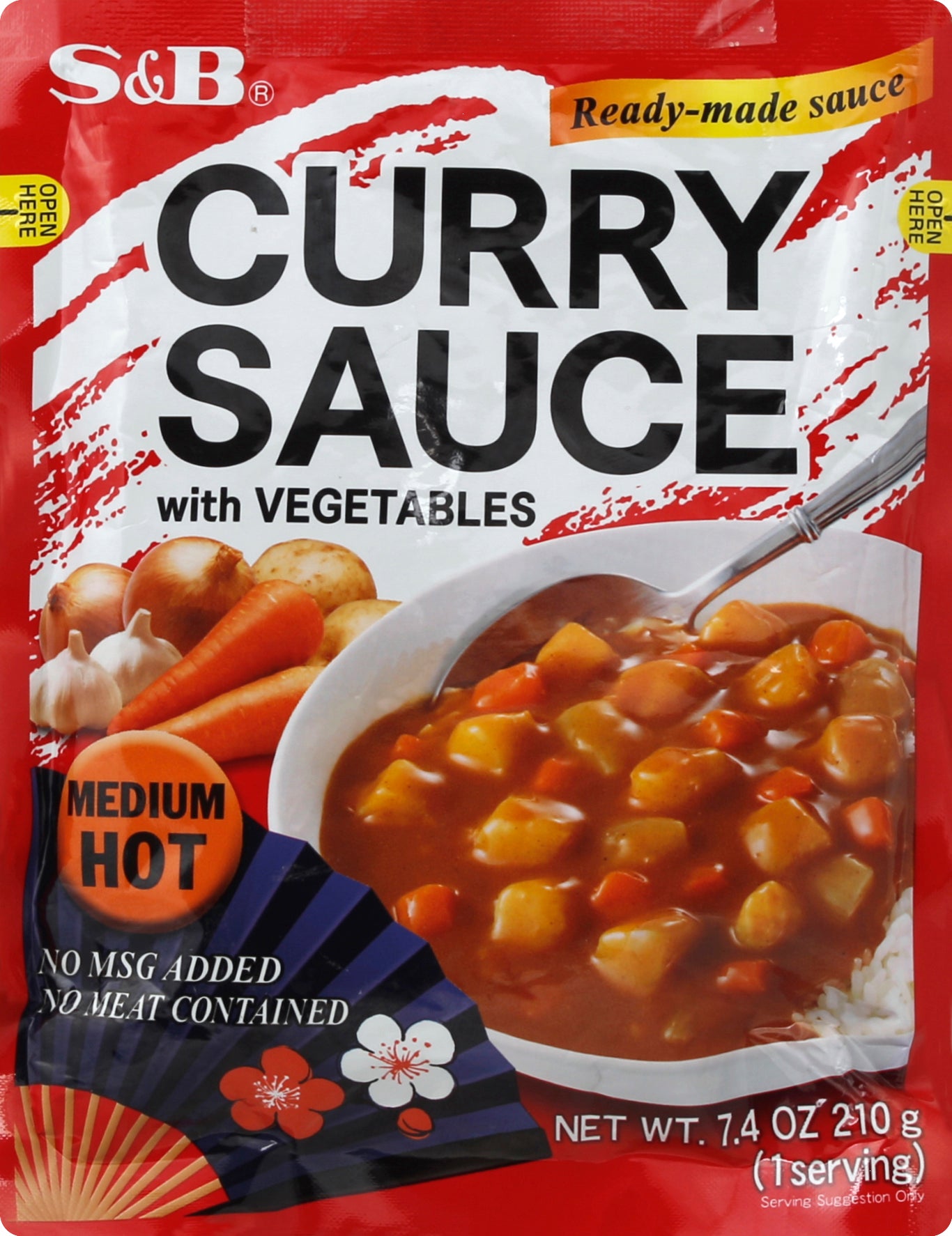 S&B Curry Sauce 7.4 oz - Case of 10