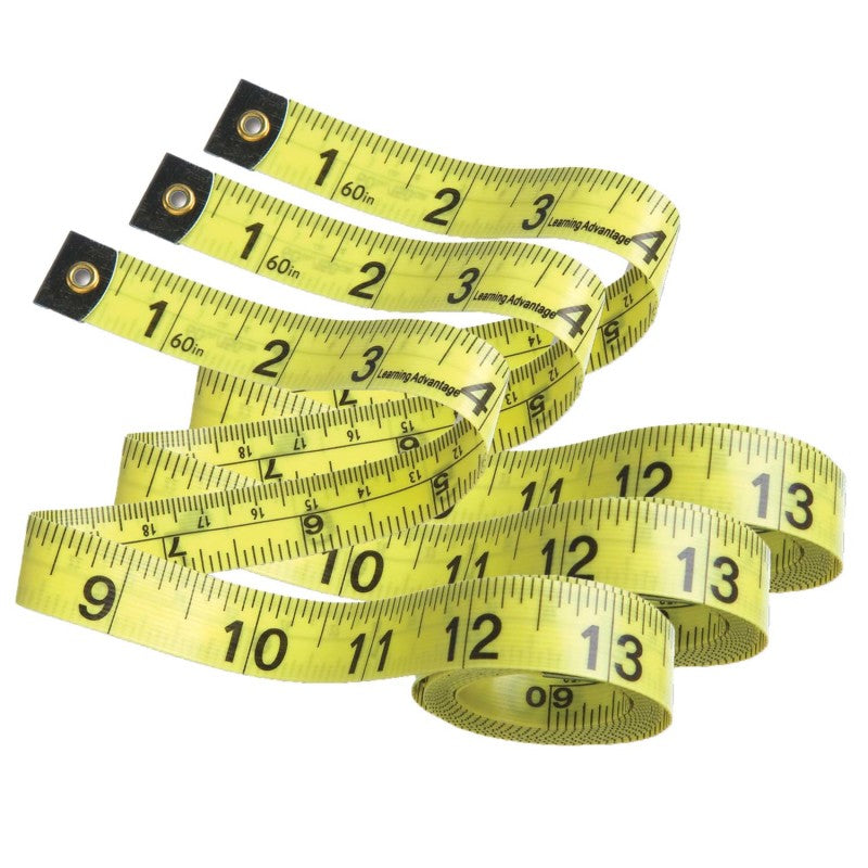 LEARNING ADVANTAGE - Tape Measures, 10 Per Pack, 3 Packs