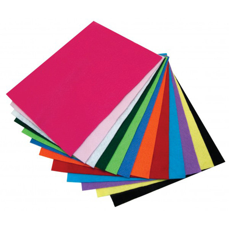 Craft Felt, 9" x 12", 12 Sheets