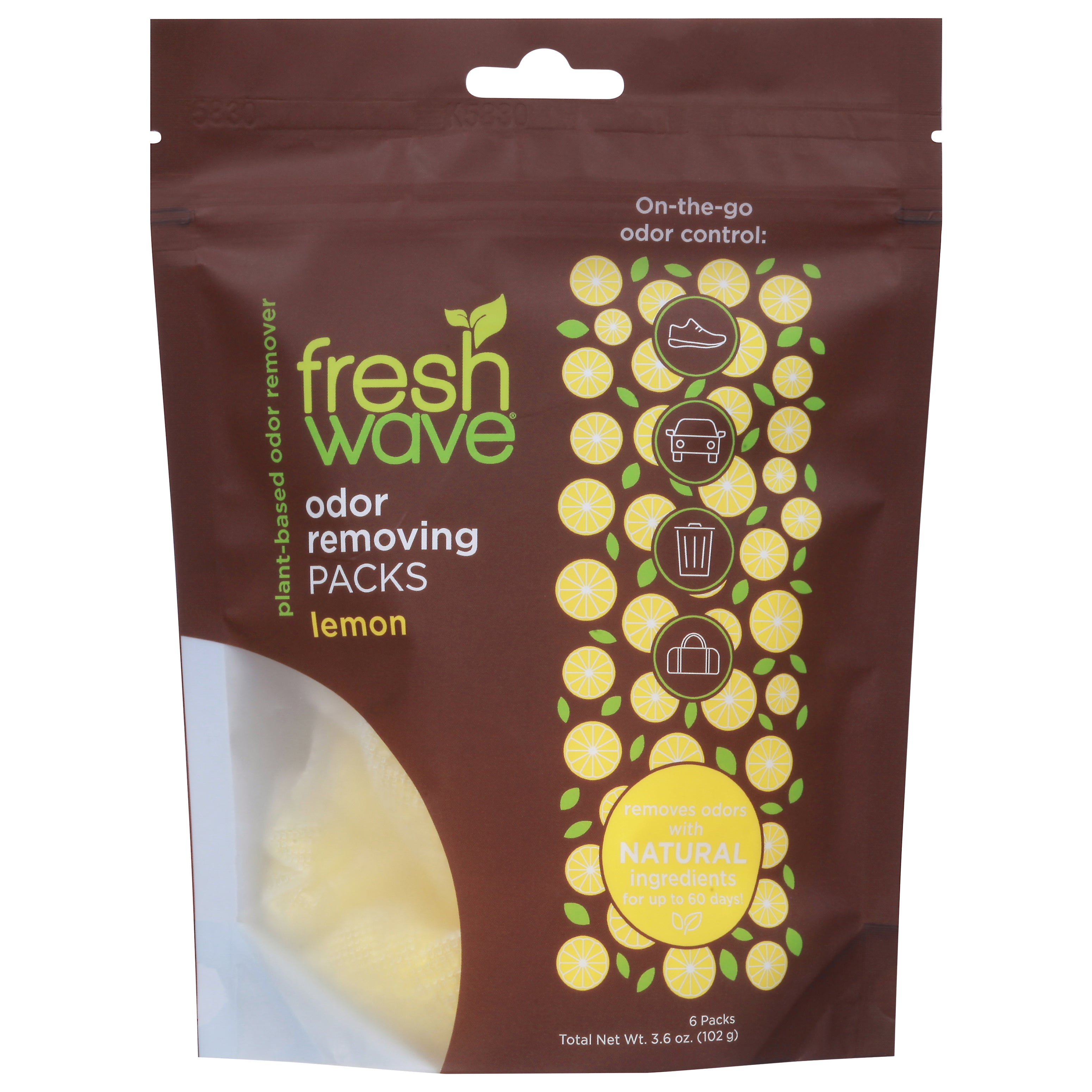 Fresh Wave Lemon Odor Removing Packs 6 ea - Case of 6