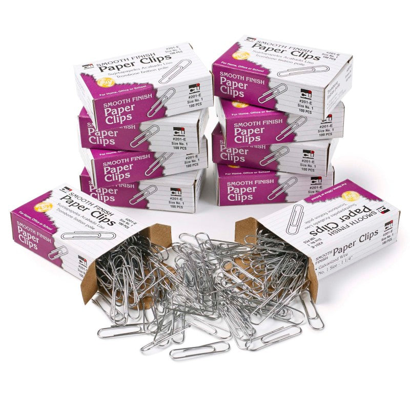 CHARLES LEONARD - Standard Paper Clips, 1000 Per Box, 10 Boxes