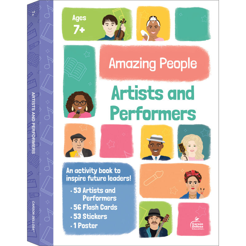 CARSON DELLOSA EDUCATION - Amazing People: Artists and Performers Activity Book