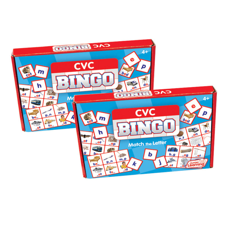 JUNIOR LEARNING - CVC Bingo, Pack of 2