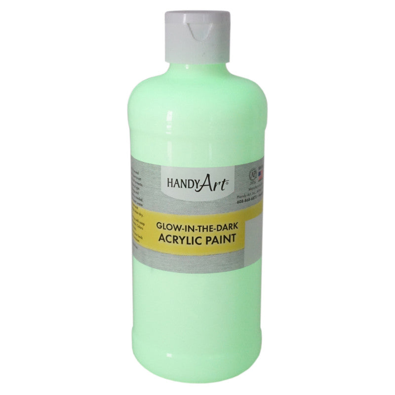 HANDY ART - Glow-in-the-Dark Acrylic Paint 16 oz., Clear Glow