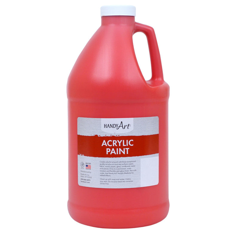 HANDY ART - Acrylic Paint Half Gallon, Vermilion