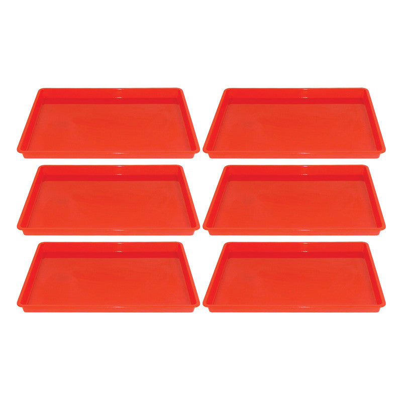 ROMANOFF - Creativitray® Finger Paint Tray, Red, Pack of 6